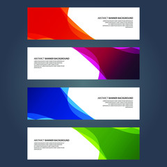 Naklejka premium Vector Abstract design banner web template