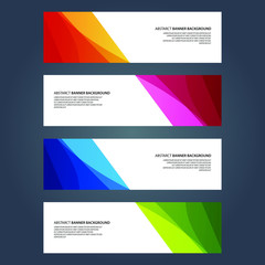 Naklejka premium Vector Abstract design banner web template