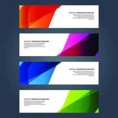 Naklejka premium Vector Abstract design banner web template