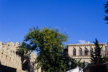 Icheri Sheher, Old Town Baku. Historic city center at capital of Azerbaijan.