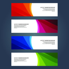 Naklejka premium Vector Abstract design banner web template