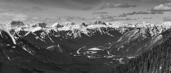 The Rocky Mountains  on a sunny day