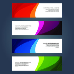 Naklejka premium Vector Abstract design banner web template