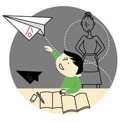 勉強に集中できない子供