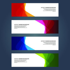 Naklejka premium Vector Abstract design banner web template