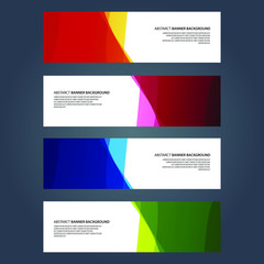 Naklejka premium Vector Abstract design banner web template