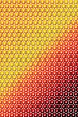 Hexagon cube pattern cover geometric, illusion poster.