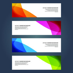 Naklejka premium Vector Abstract design banner web template