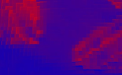 Abstract cube 3d extrude background, colorful.