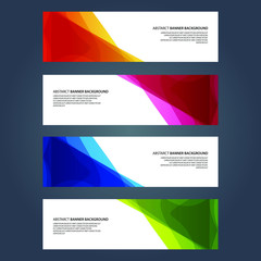 Naklejka premium Vector Abstract design banner web template