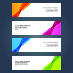 Fototapeta premium Vector Abstract design banner web template