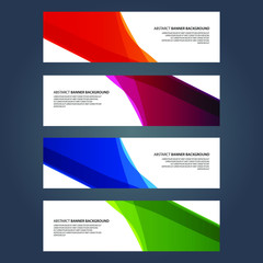 Naklejka premium Vector Abstract design banner web template