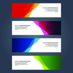 Naklejka premium Vector Abstract design banner web template