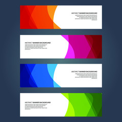 Fototapeta premium Vector Abstract design banner web template