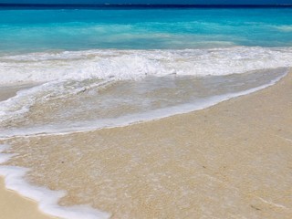 Beautiful blue waters of the Caribbean