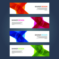 Fototapeta premium Vector Abstract design banner web template