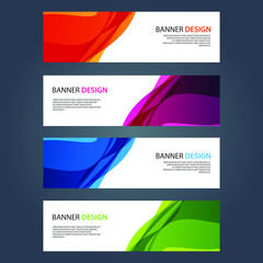 Fototapeta premium Vector Abstract design banner web template