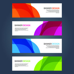 Fototapeta premium Vector Abstract design banner web template