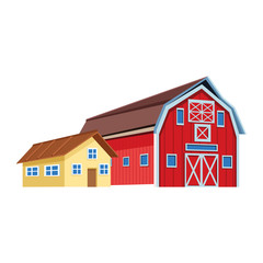 house and wooden Farm barn design