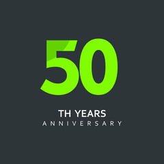 50 Year Anniversary Vector Template Design Illustration