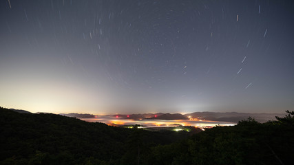 가을안개 와 구절초