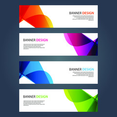 Fototapeta premium Vector Abstract design banner web template