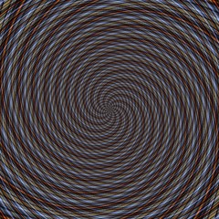 Abstract background illusion hypnotic illustration, deception rotation.