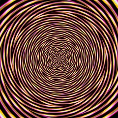 Illusion background spiral pattern zig-zag, psychedelic surreal.