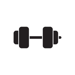 Barbell icon vector design template