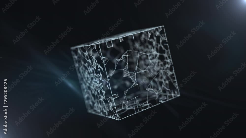 Poster networking and communication concept abstract video background.