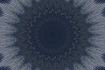 gray flower pattern floral kaleidoscope. monochrome kalamkari.