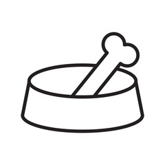 bone illustration icon logo vector template