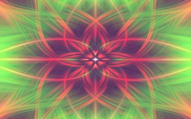 art illustration green floral background. blur.