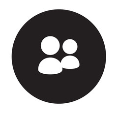 People Icon. User sign icon. Vector illustration, flat design.