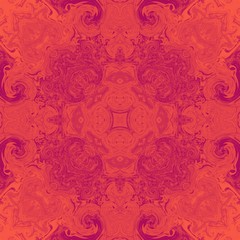 vintage pattern abstract symmetry kaleidoscope. ornament illustration.