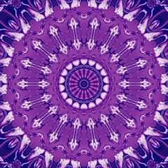 kaleidoscope purple geometric pattern abstract. illustration backdrop.