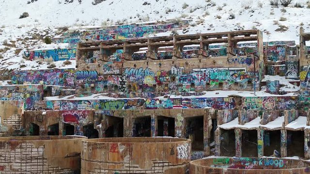 Built into the side of a mountain in 1920 on the southern end of Genola, Utah, the Old Tintic Mill processed gold, silver, copper and lead from 1921 to 1925.