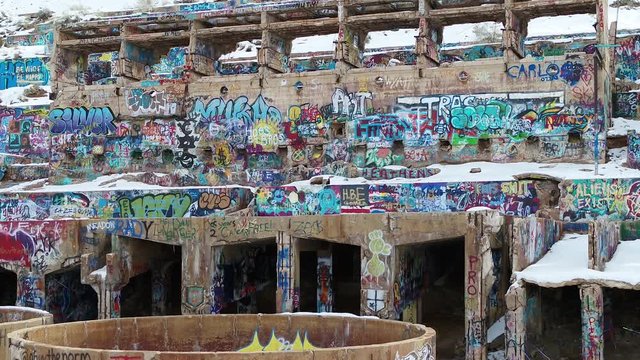 Built into the side of a mountain in 1920 on the southern end of Genola, Utah, the Old Tintic Mill processed gold, silver, copper and lead from 1921 to 1925.