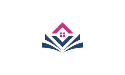 home book abstract logo