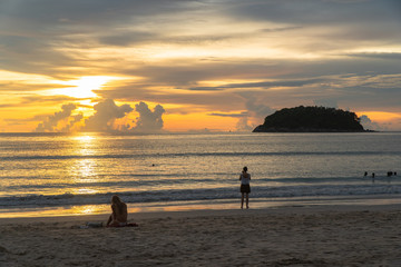 Kata Beach is a beautiful beach with white sand and smooth waves perfect for relaxing and swimming.. There is a unique Pu island close to Kata  beach.