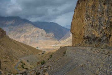 Road to Lanza from KAza ,Spiti Valley,Himachal Pradesh,India