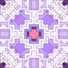 Mosaic abstract background pattern stained, decoration illustration.