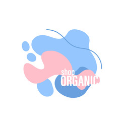 Abstract modern form bright color. Hand drawn naive style.Template for the design of a logo, flyer or presentation.