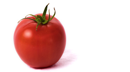 Fresh red tomato. Close up of freshness and health concept