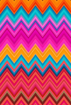 multicolored zigzag rainbow wave pattern. wallpaper trends.