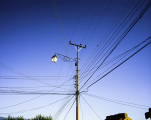 Telegraph pole, Sucre, Bolivia