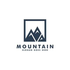 Mountain logo design icon template vector illustration