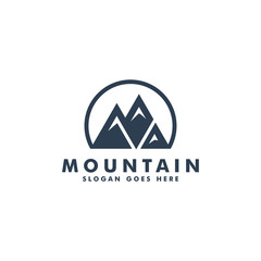 Mountain logo design icon template vector illustration