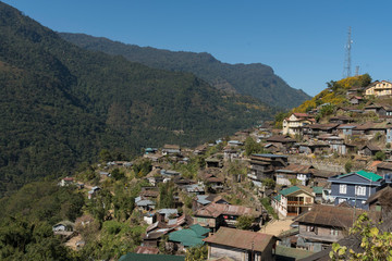 Fototapeta na wymiar Khonoma Village in Nagaland,India