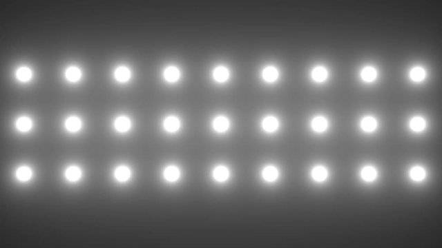 Video - LED wall with white lights over black background - Wall Of Lights - Disco - Party